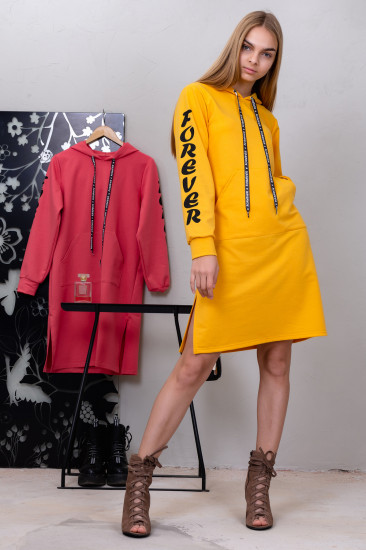 Платье-толстовка женское