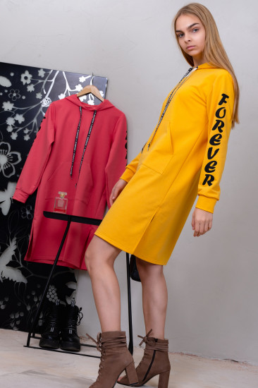 Платье-толстовка женское
