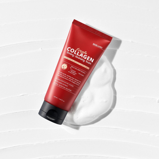 Пенка для умывания с лифтинг эффектом «Triple Collagen Firming Cleansing Foam»