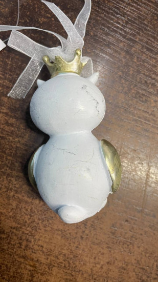 Украшение ёлочное «Королевская сова золотая»