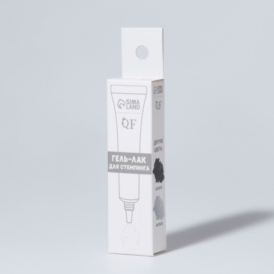 Гель-лак для стемпинга трехфазный, оттенок Белый