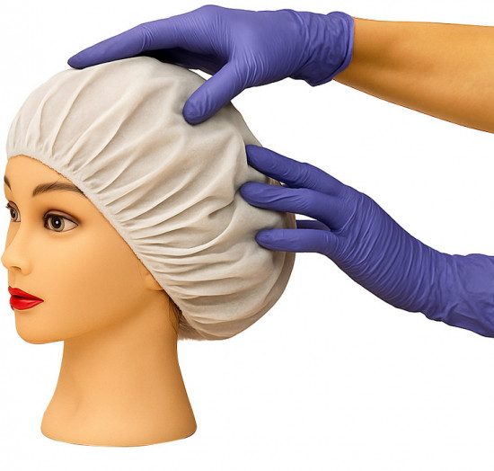 Шапочка для мытья волос с шампунем и кондиционером