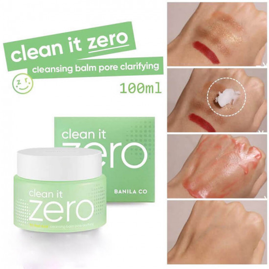 Щербет гидрофильный для проблемной и чувствительной кожи с кислотами «Clean It Zero Cleansing Balm Pore Clarifying»