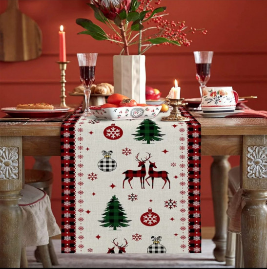 Новогодняя дорожка на стол «Зимняя сказка»
