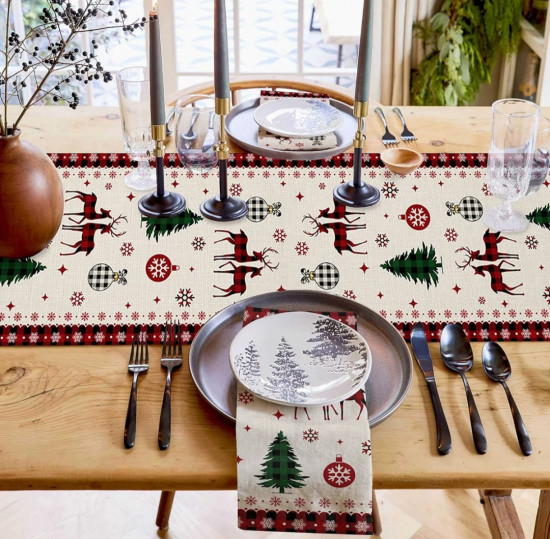 Новогодняя дорожка на стол «Зимняя сказка»