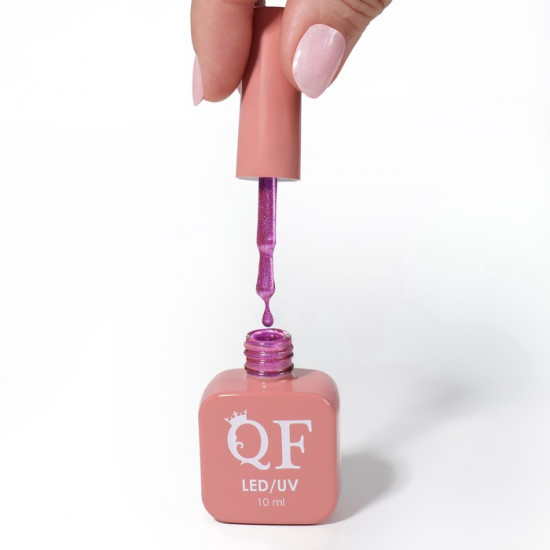 Гель-лак для ногтей кошачий глаз трехфазный неоновый, оттенок 47 Сиреневый