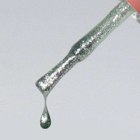 Гель-лак для ногтей жидкая фольга трехфазный, оттенок 64 Зеленый