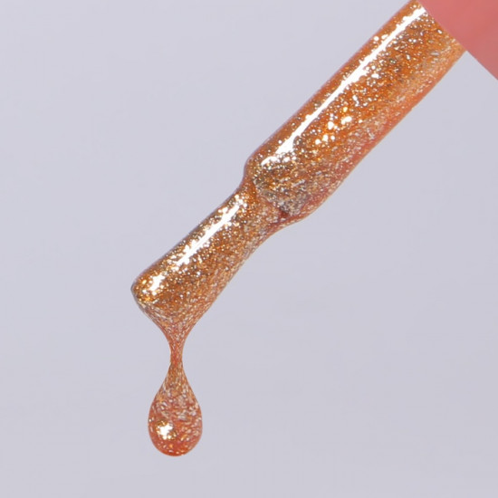 Гель-лак для ногтей жидкая фольга трехфазный, оттенок 66 Золотистый