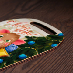 Доска разделочная «Праздничный мышонок» - Фото 2