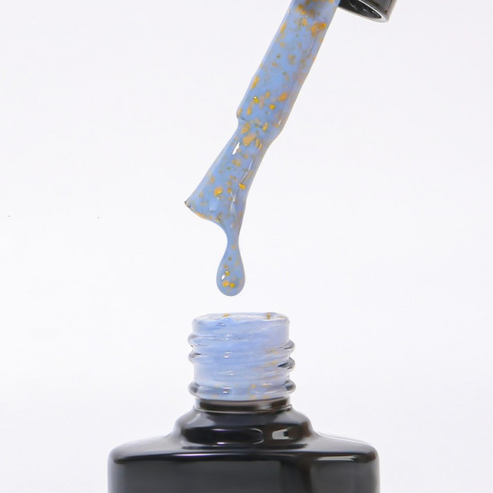 Гель-лак для ногтей трехфазный «Gold Potal», оттенок 060 Голубой золотистый