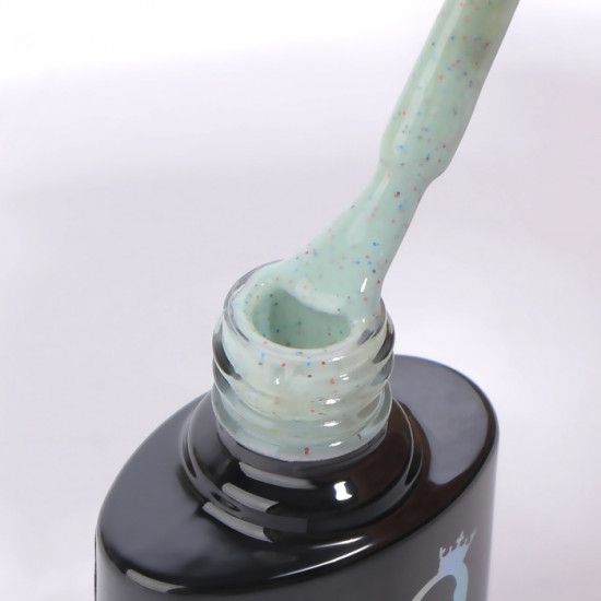 Гель-лак для ногтей с вкраплениями трехфазный, оттенок 16 Зеленый