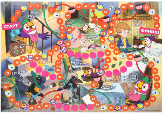 Игра-ходилка настольная «Возвращение блудного попугая»