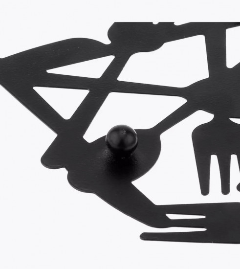 Подставка под горячее и салфетница «Столовые приборы»