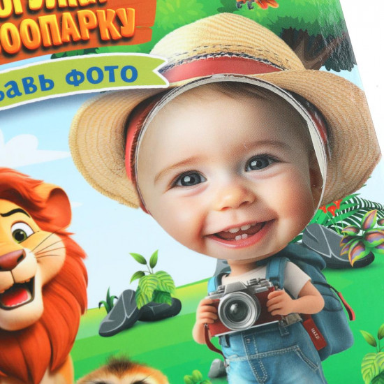 Книжка с фотографией «Прогулка по зоопарку»
