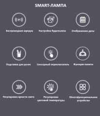 Smart-лампа настольная с функцией зарядки - Фото 7