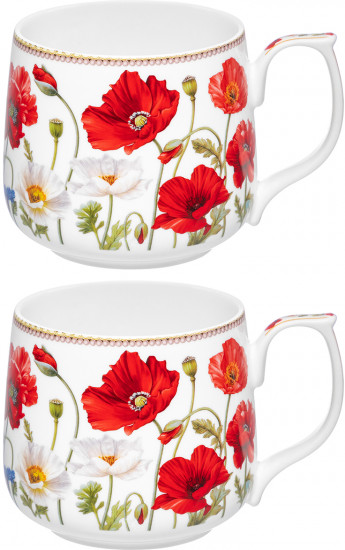 Набор кружек «Маки»