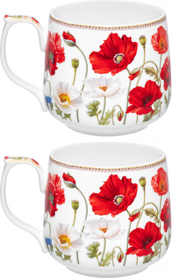 Набор кружек «Маки»