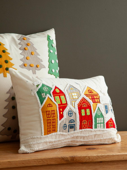 Чехол на подушку «Snowy Village»