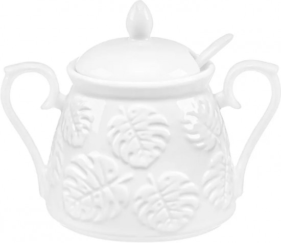 Сахарница с крышкой и ложкой «Тропики»