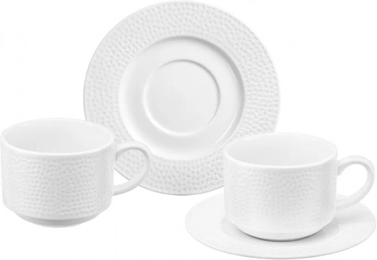 Набор чайных пар «Белый коралл»