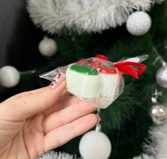 Мыло ручной работы новогоднее «Кошачья лапка»