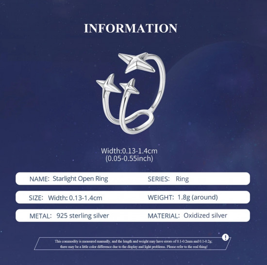 Серебряное кольцо «Starlight»