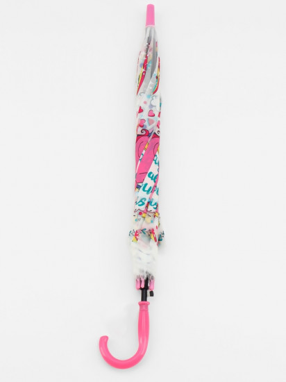 Зонт-трость для девочек «Розовый единорог»