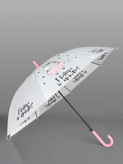 Зонт-трость для девочек «Единорог»