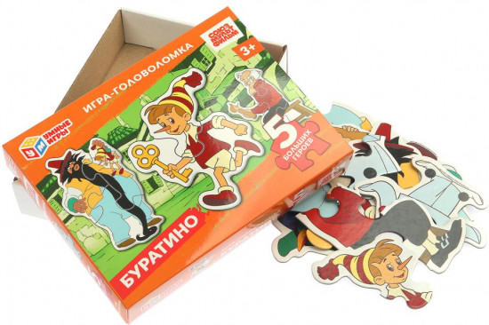Игра-головоломка с фигурными деталями «Буратино»