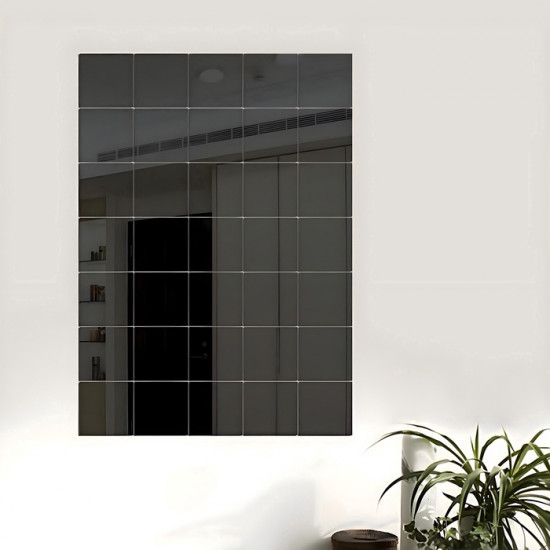 Зеркало настенное на клеевой основе «Квадратики»