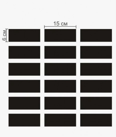 Зеркало настенное на клеевой основе «Кирпичики»