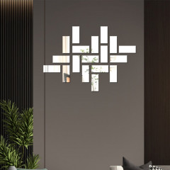 Зеркало настенное на клеевой основе «Кирпичики» - Фото 4