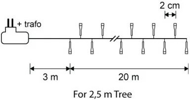 Гирлянда на елку светодиодная