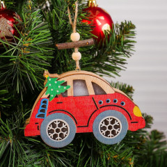 Декор с подсветкой «Машина с елочкой» - Фото 2