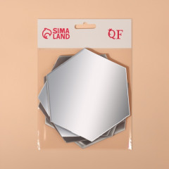 Зеркало настенное на клеевой основе «Соты» - Фото 4