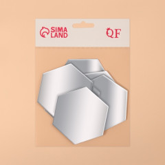 Зеркало настенное на клеевой основе «Соты» - Фото 4