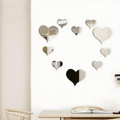 Набор зеркал настенных на клеевой основе «Сердца» - Фото 1