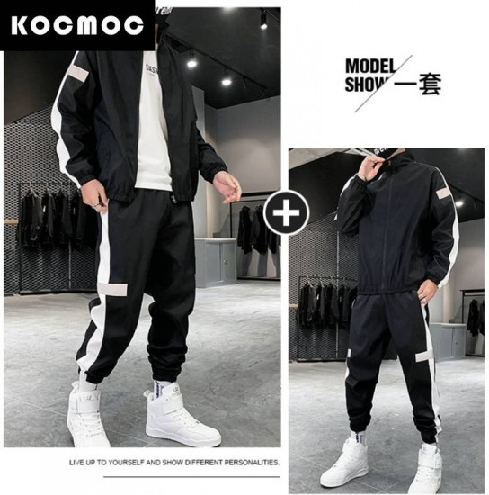 Комплект мужской со светоотражающими полосками