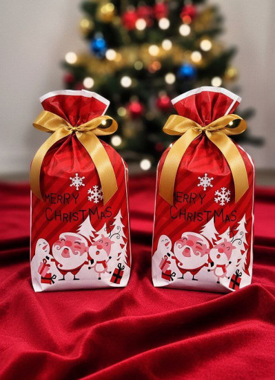 Пакет новогодний для сладостей и подарков