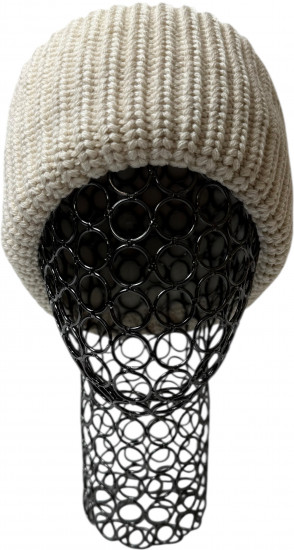 Шапка «Полоски-косички»