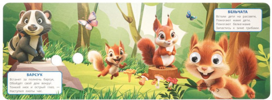 Книжка с глазками «Животные леса»