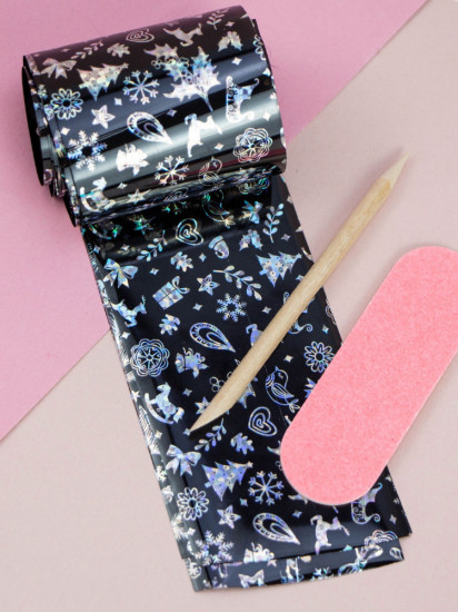 Фольга для дизайна ногтей «Новый год»