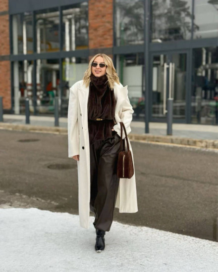 Манишка меховая с поясом