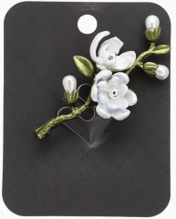 Брошь «Веточка магнолии» - Фото 3