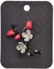 Брошь «Веточка с цветками сакуры» - Фото 7