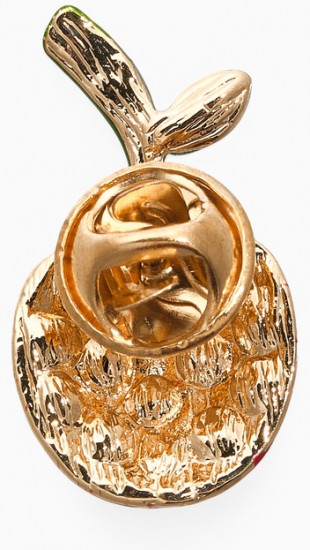 Брошь «Вишня стразинка»