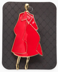 Брошь «Дама в пальто» - Фото 3