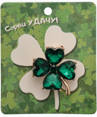Брошь «Клевер» - Фото 3
