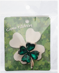 Брошь «Клевер» - Фото 6