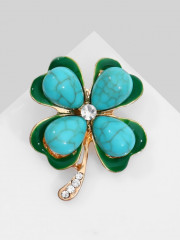 Брошь «Клевер» - Фото 4